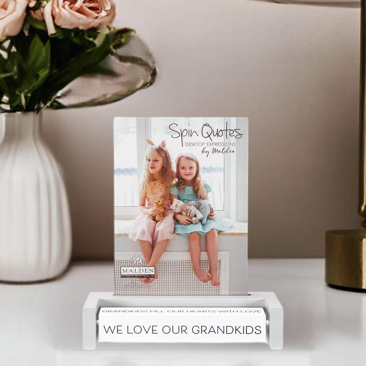 Malden International Designs Grandkids 5" x 7" Spin Quote Frame